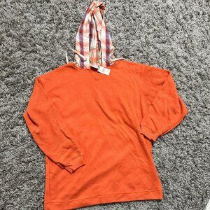 Vintage NWT Partners 90s Skatewear Oversized Ribbed Light Weight Hoodie S